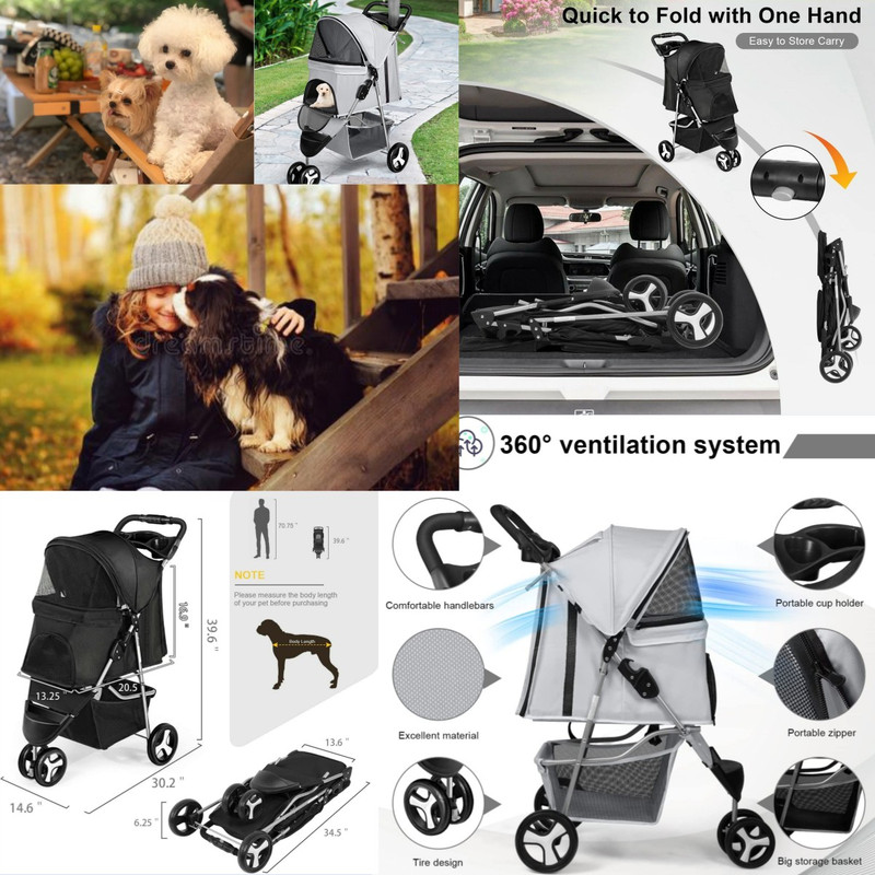 Poussette Buggy Pliable Pour Chien 3 Roues Tissu 600D Oxford Imperméable Avec Panier De Rangement Et Fenêtre En Filet Poussette De Voyage Pour Animaux De Compagnie-Gris 10 Poussette Buggy Pliable Pour Chien 3 Roues Tissu 600D Oxford Imperméable Avec Panier De Rangement Et Fenêtre En Filet Poussette De Voyage Pour Animaux De Compagnie-Gris -Promos Patto Chou Boutique AAHKMJXYDAFdJAOAIMEbOAchaYtjpIZUujpRpTo0CnZOZfT27DX7V