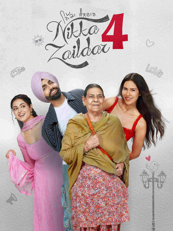 Nikka Zaildar 4 2025 Punjabi Full Movie HD ESub