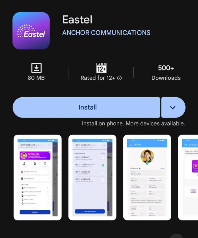 Cara install sim Eastel