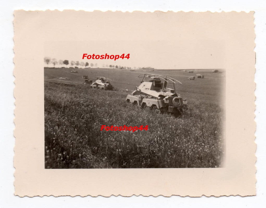 Frankreich deutscher Panzer Panzerspähwagen Sd.K