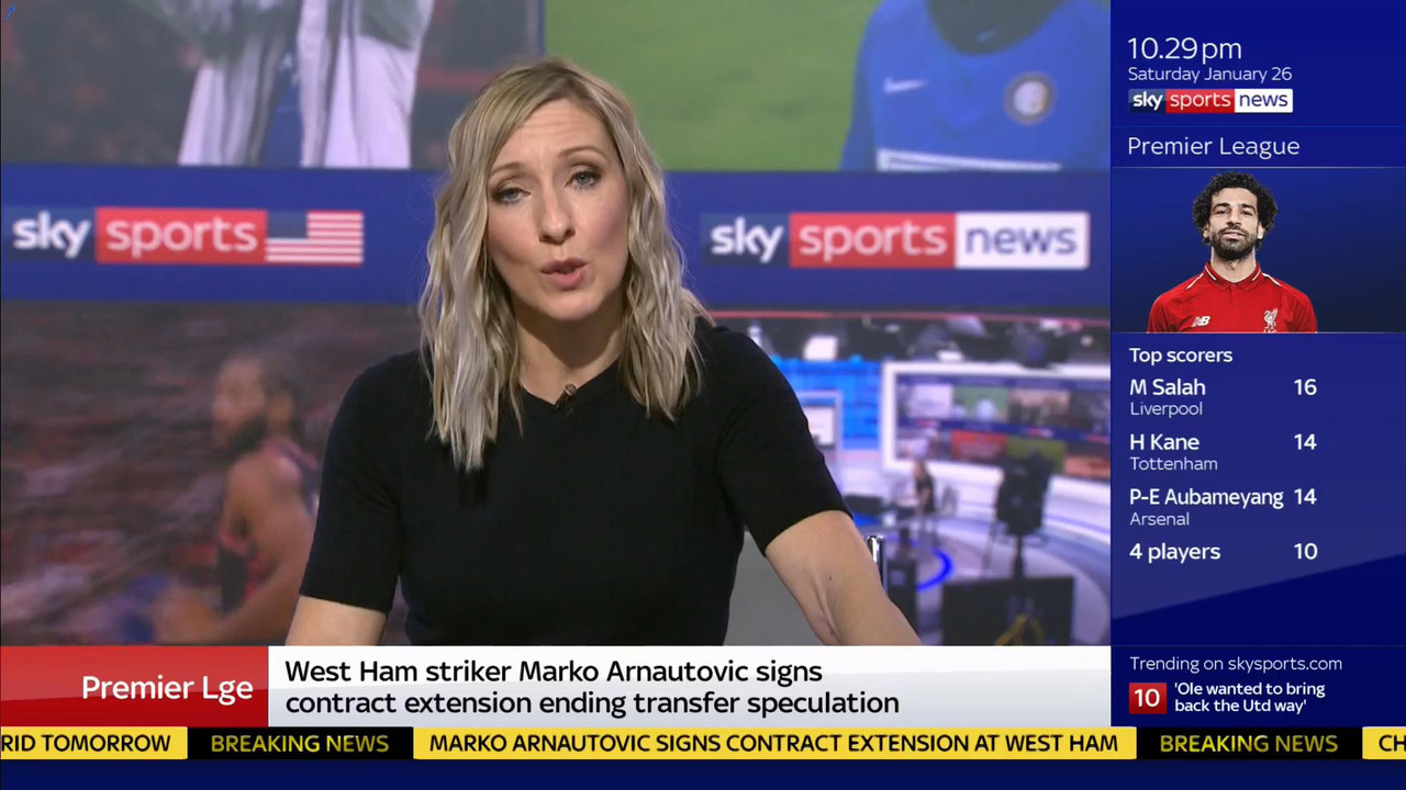 26 January - 22.00.00 - Sky Sports News At Ten. Round up of all 