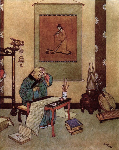 Stories-from-Hans-Andersen-Edmund-Dulac-color-plate-at-page-101