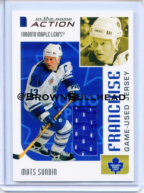 2003-04 ITG Action Jerseys #M-268 [Mats Sundin] [Toronto Maple Leafs] [Franchise] [~100] [swatch=blu