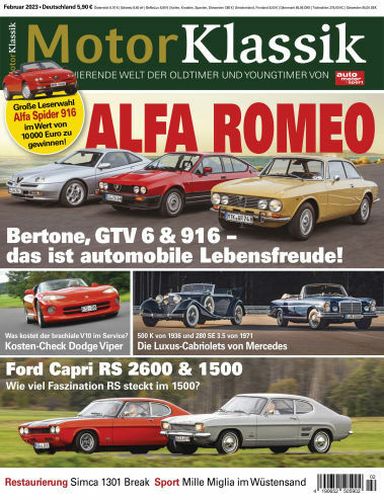 Cover: Auto Motor Sport Klassik Magazin Februar No 02 2023