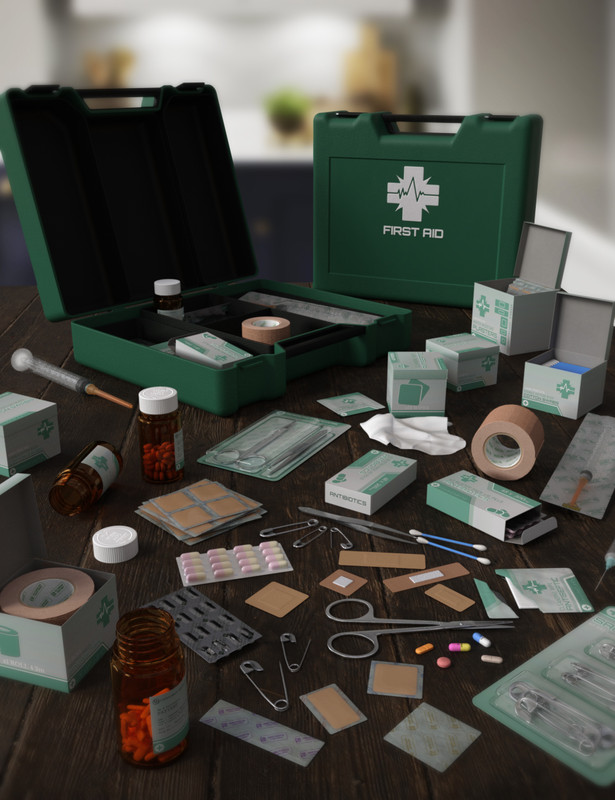 Medical Kit Props 2024 Free Daz 3D Models