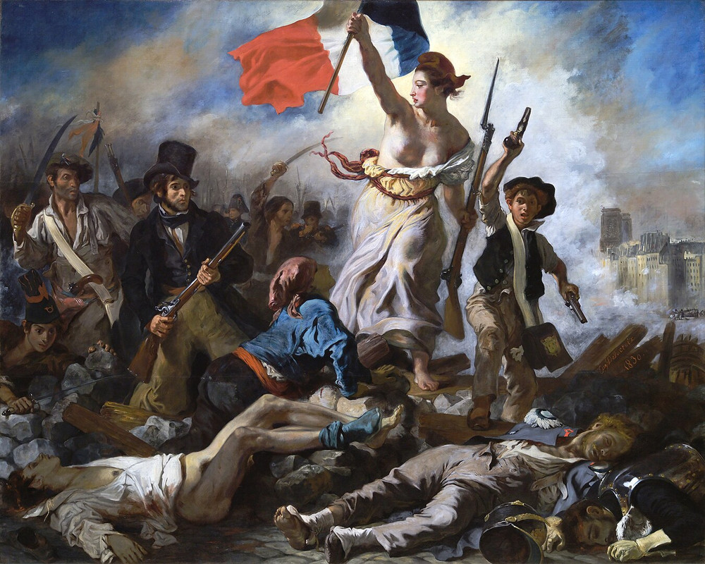 A photo of the piece being discussed in this passage: Liberty Leading the People