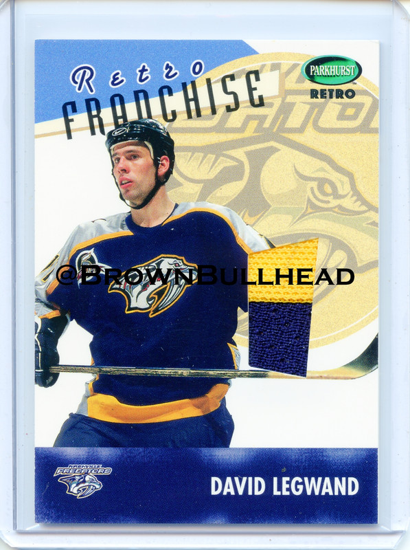 Franchise RF-17 David Legwand Nashville Predators COPY 8A