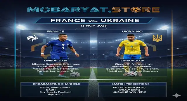 منتخب فرنسا وأوكرانيا في تصفيات كأس العالم