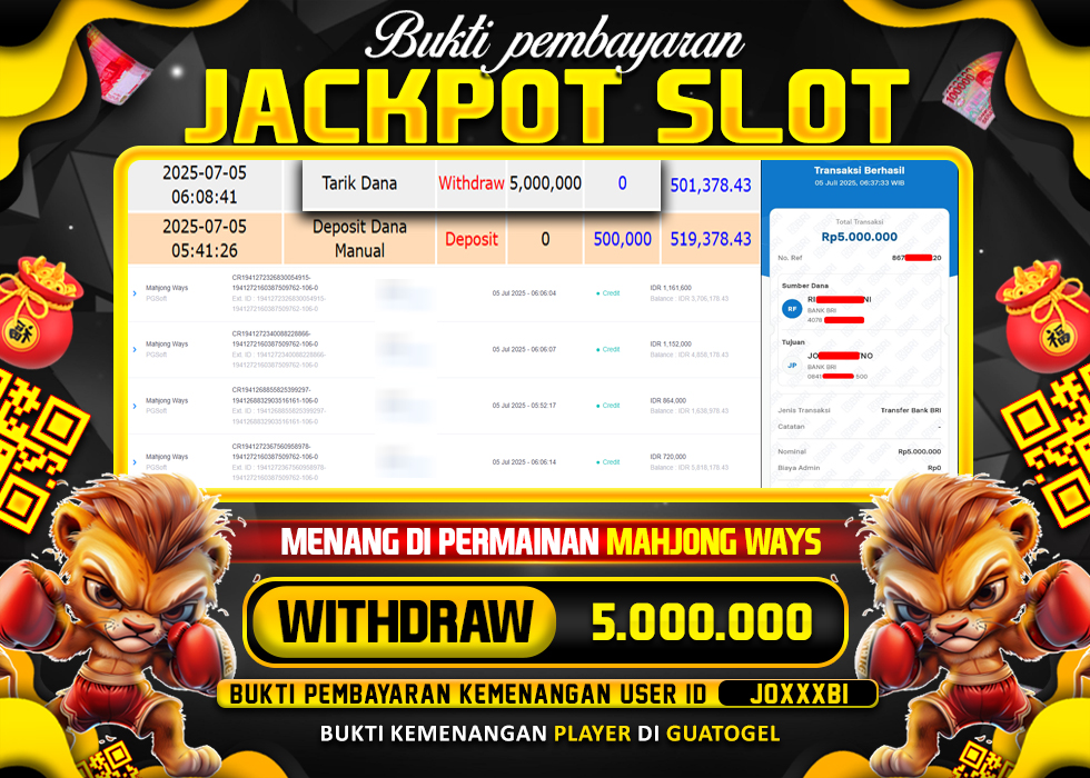 BUKTI JACKPOT LUNAS GUATOGEL