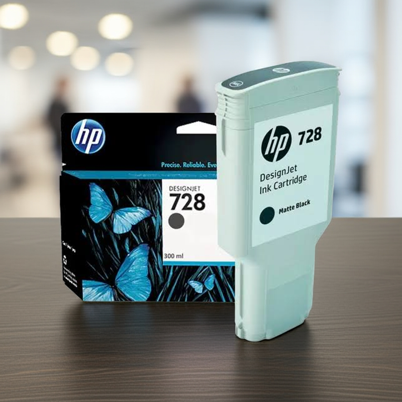 Cartucho De Tinta Hp 728 Preto Fosco 300Ml F9J68A