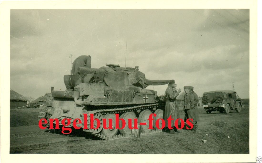 PANZER - PANZER 38(t) - Ostfront - TARNUNG - TARNPLANE darüber - SELTEN