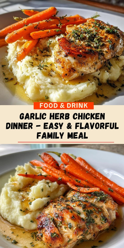 62-Garlic Herb Chicken Dinner - Easy & Flavorful Family Meal