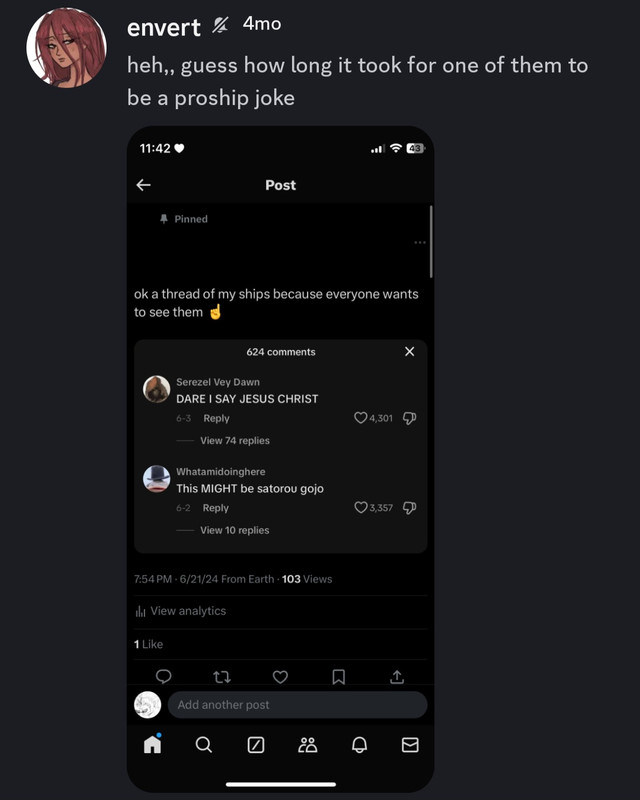 admitting hes a proshipper pt2