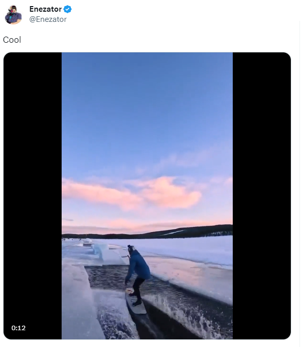 Wakeboarding im Winter