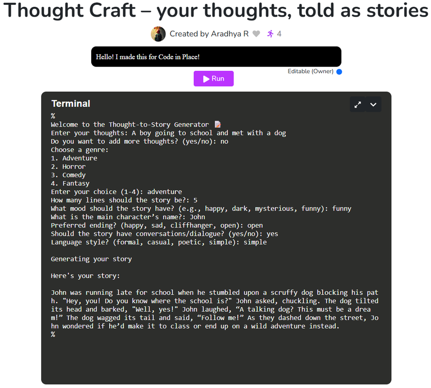 Code In Place Final Project
