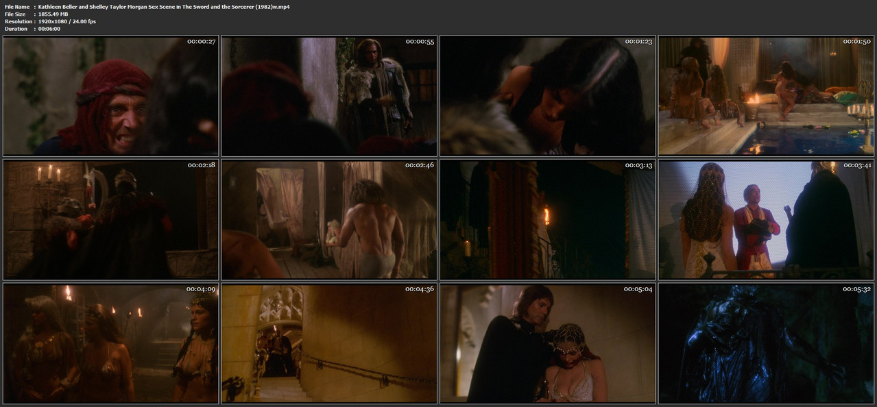 Kathleen Beller and Shelley Taylor Morgan Sex Scene in The Sword and the Sorcerer (1982)w mp4