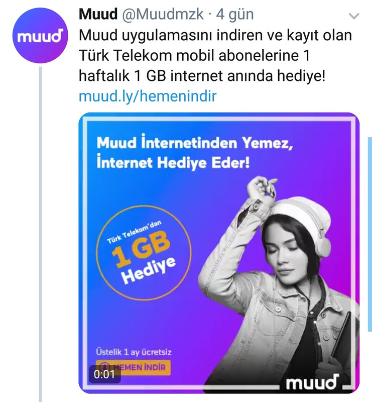 muud haftalik 1gb