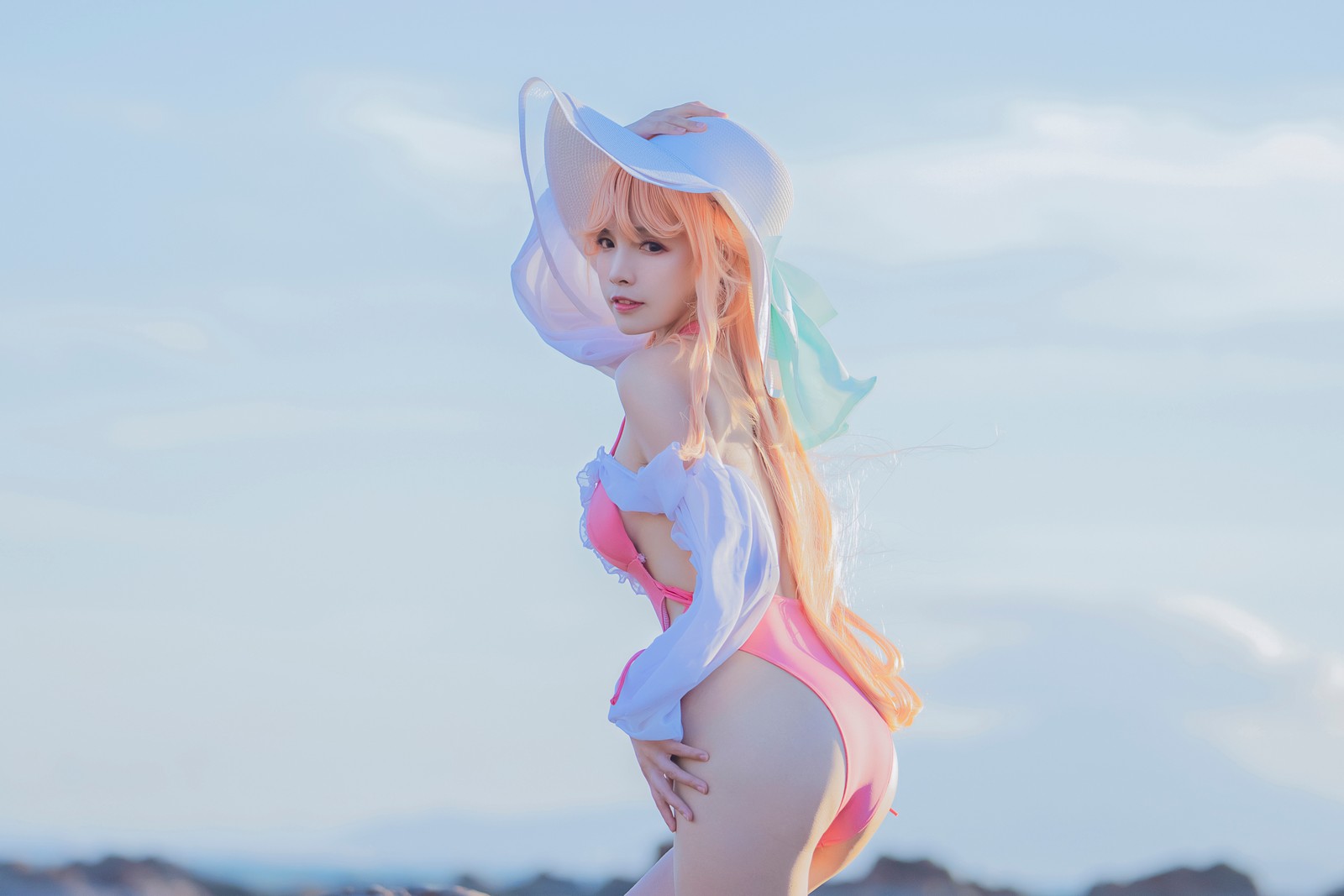 Neko-薇薇 黎塞留泳装 Cosplay 夏日写真合集（25P｜57MB）插图5