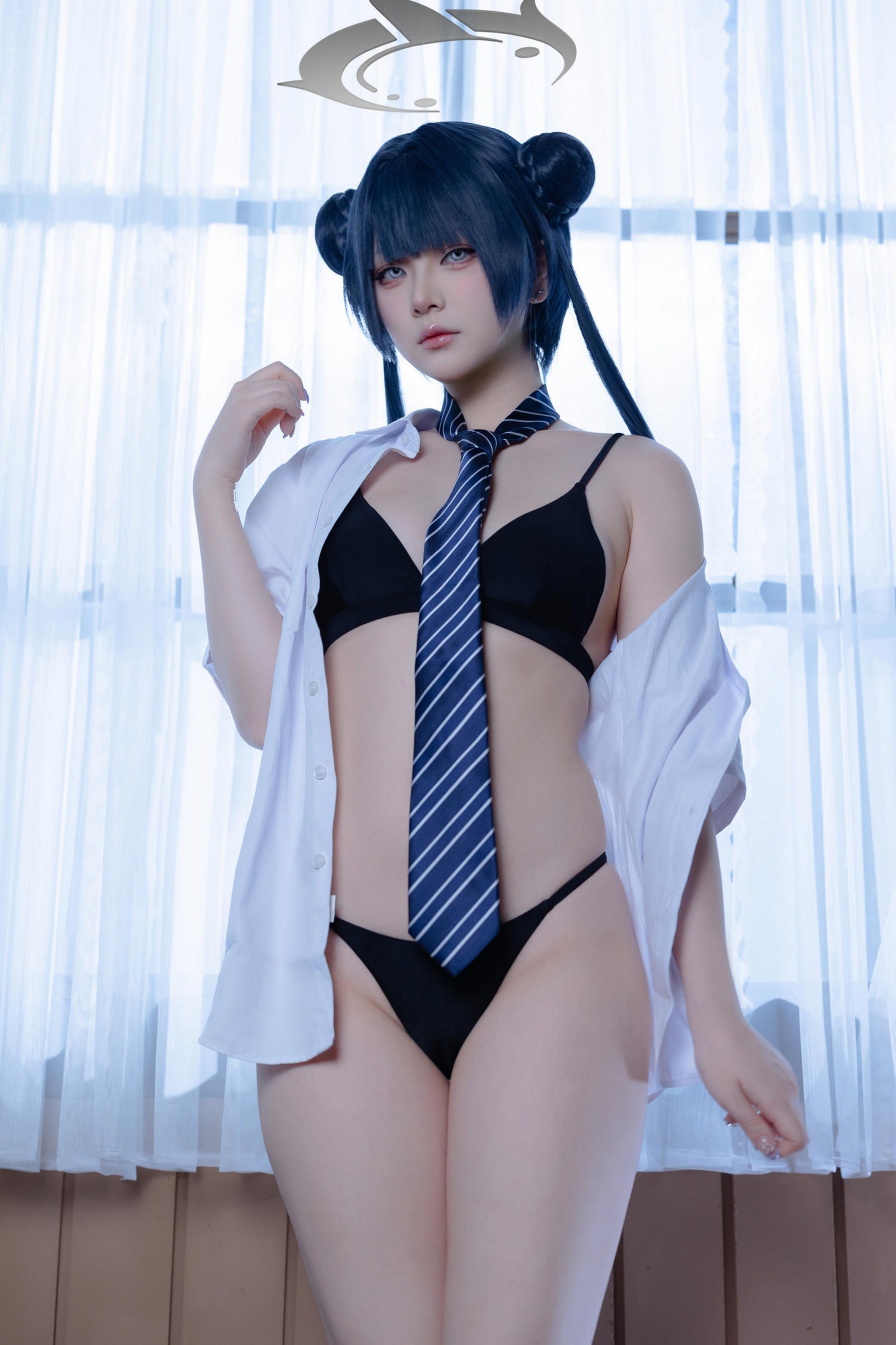 屿鱼 Yuyu 蔚蓝档案 妃咲 JK Cosplay 写真集（61P｜798MB）插图3