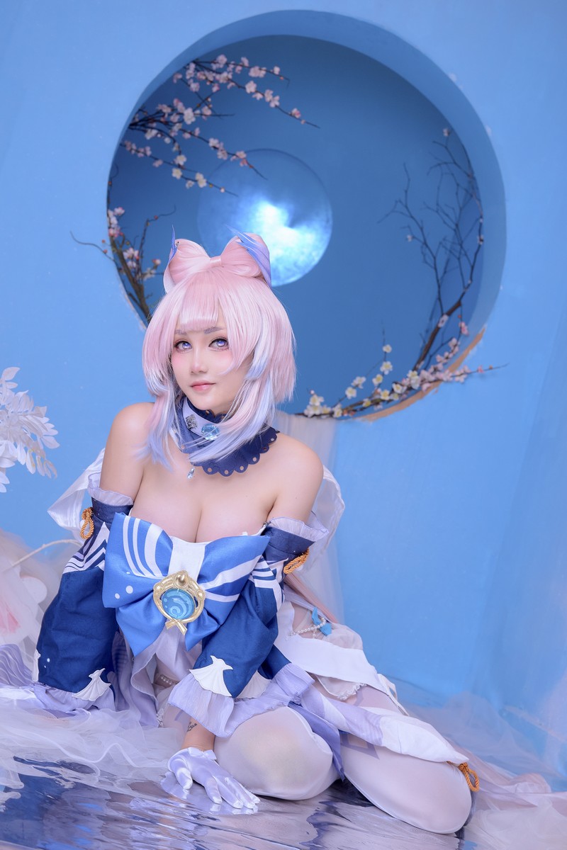 Joyce Lin2x Kokomi Cosplay Genshin Impact 写真集 49P插图5