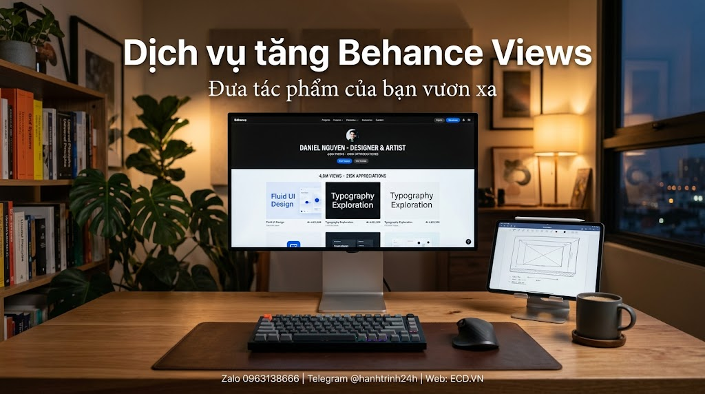 dịch vụ tăng behance views vip tăng tương tác