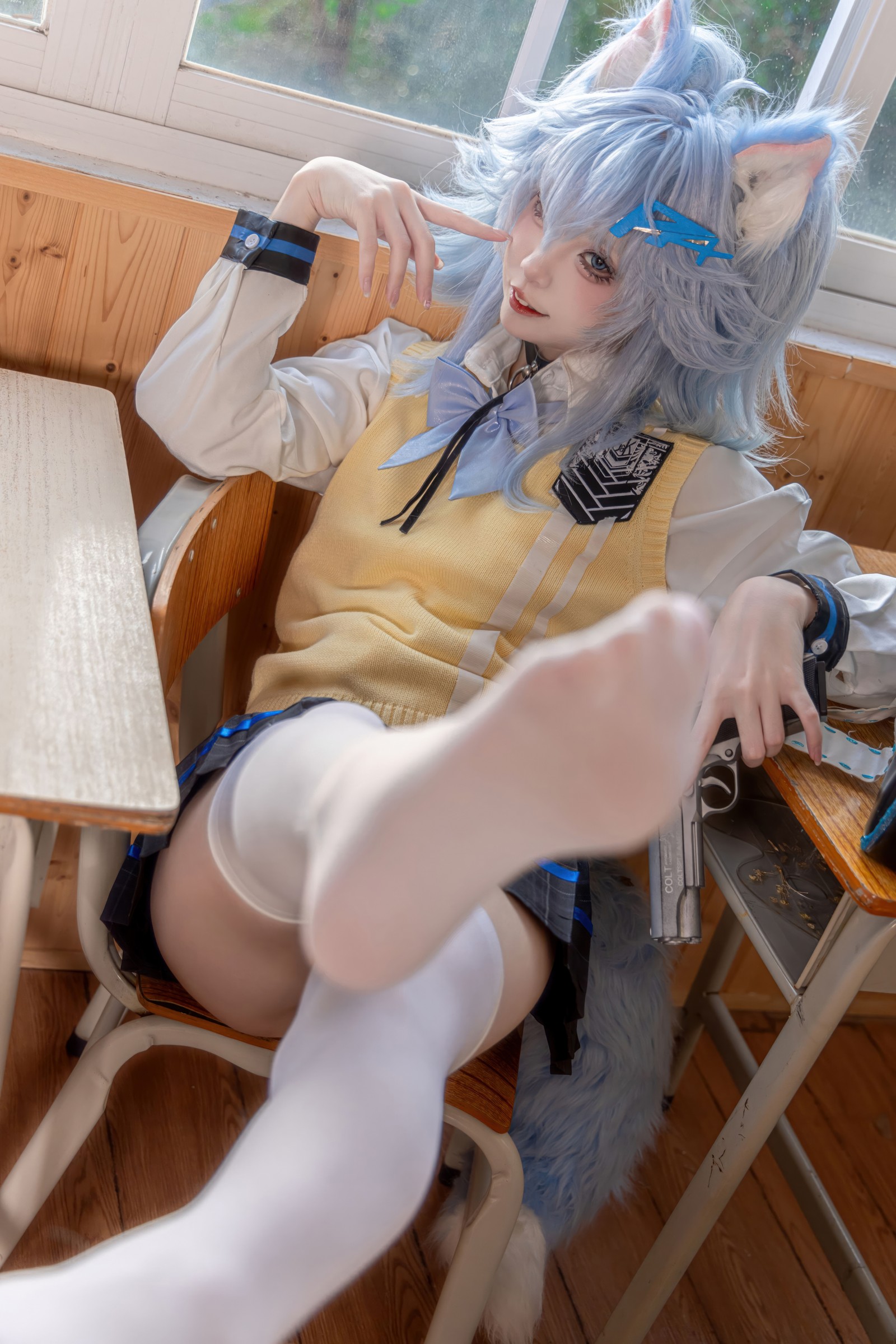 纸悦Etsu_ko《少女前线 PA-15》高校心跳物语 Cosplay 套图[51P-385M]插图