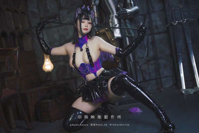 落落Raku 实习魅魔 Succubus Cosplay 写真 42P插图7