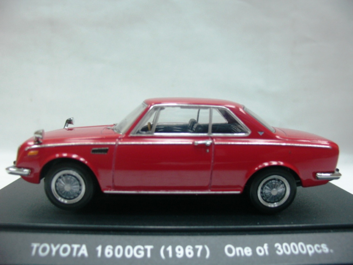 WOW EXTREMELY RARE Toyota Corona RT55 1600GT RHD 1967 Red 1:43