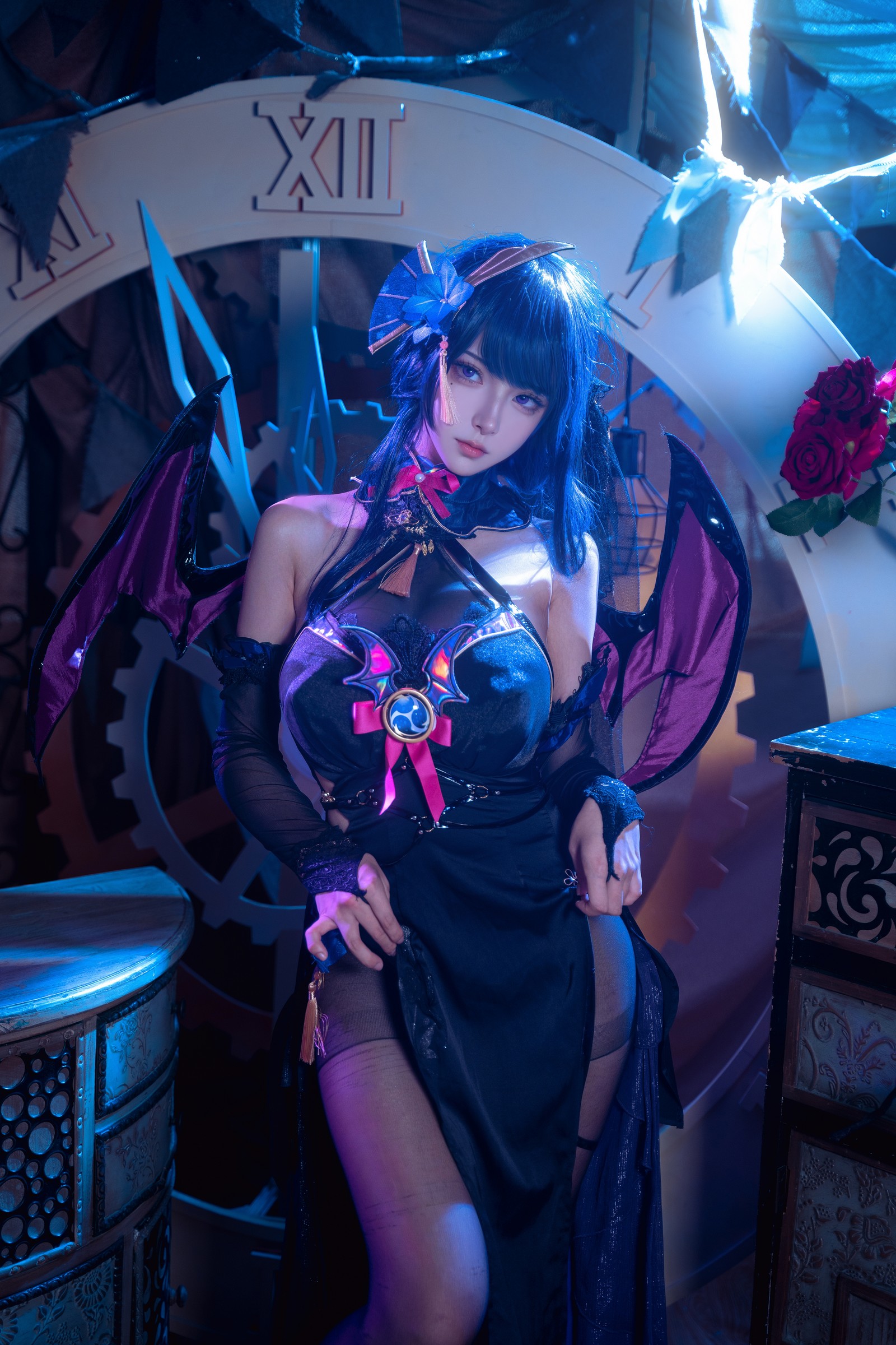 Seya-狮砸 – 雷电将军 魅魔 Cosplay 高清写真（12P-187MB）插图1