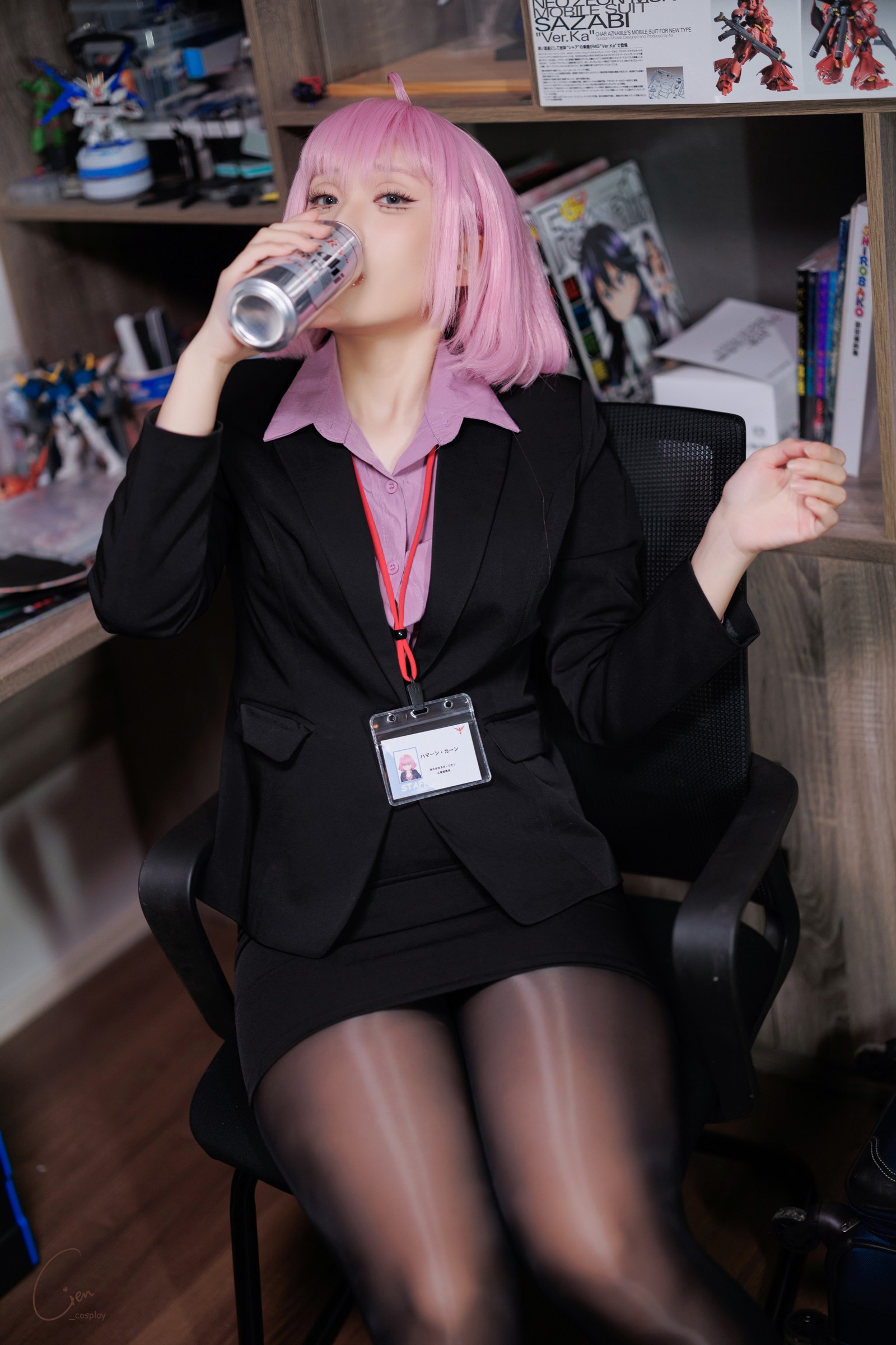 Cien恩恩 Apr.T2 Haman OL 制服 Cosplay 写真合集（25P｜192MB）插图8