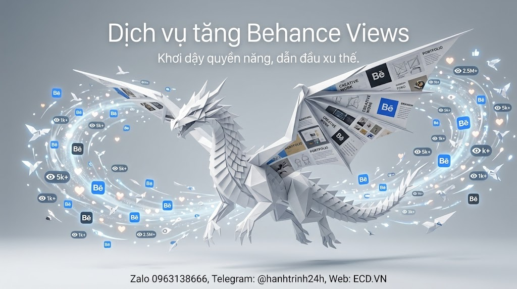dịch vụ tăng behance views nhanh chóng cho project