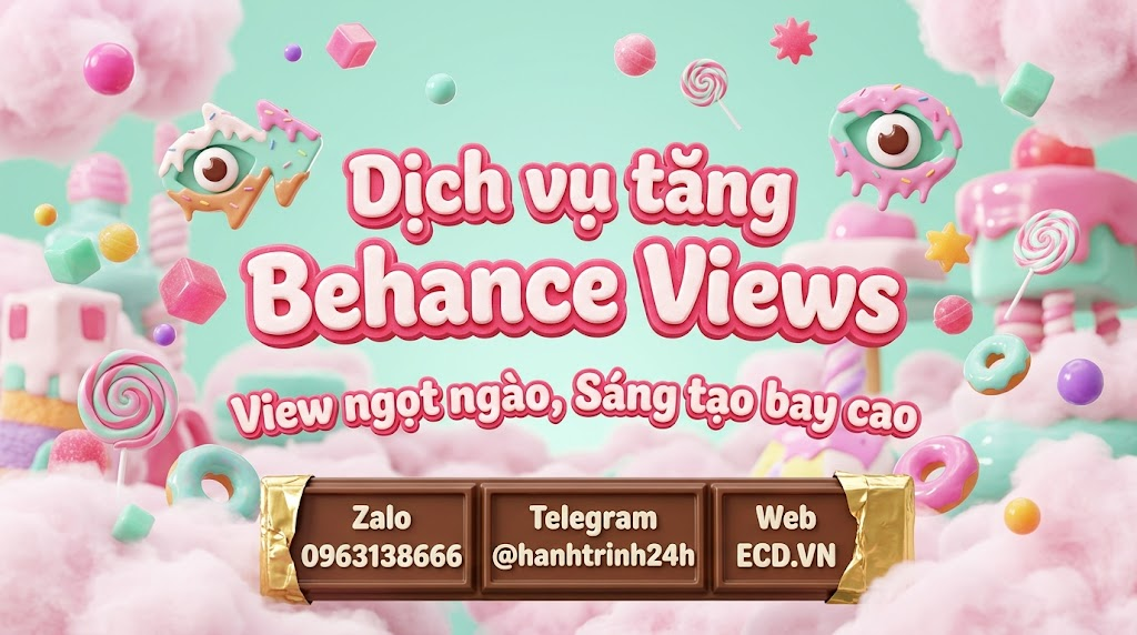 tăng behance views chất lượng tăng engagement