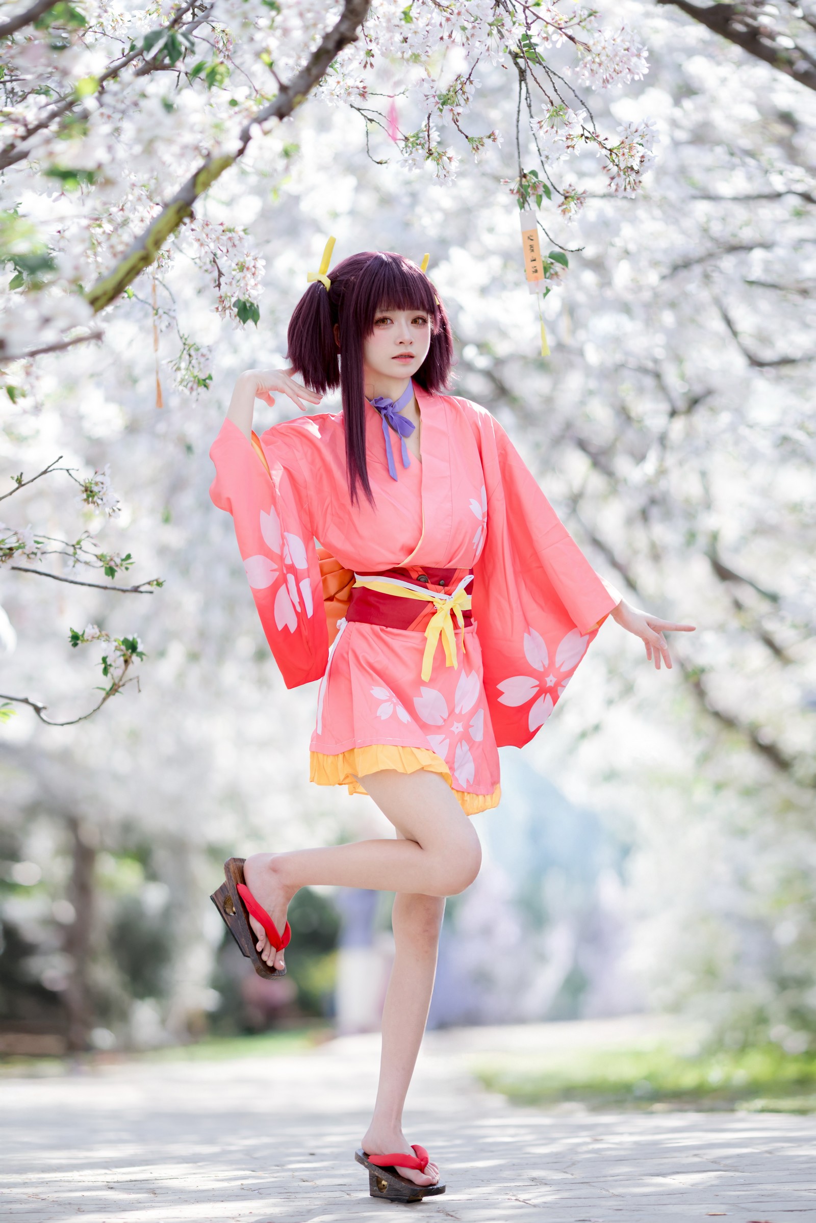 九柒喵 – 甲铁城的卡巴内瑞 无名和服 COS（34P-145M）和风主题高质写真插图5