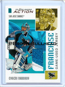 2003-04 ITG Action Jerseys #M-266 [Evgeni Nabokov] [San Jose Sharks] [Franchise] [~100] [swatch=blue