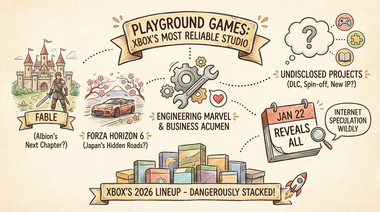 Playground Games' Secret Third Project: What Lies Beyond Fable and Forza Horizon 6? 1 Xbox racing game controller with dynamic motion blur effect
