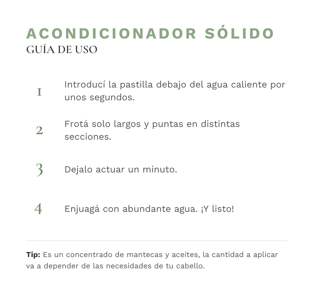 Gu&iacute;a de uso &mdash; Acondicionador s&oacute;lido