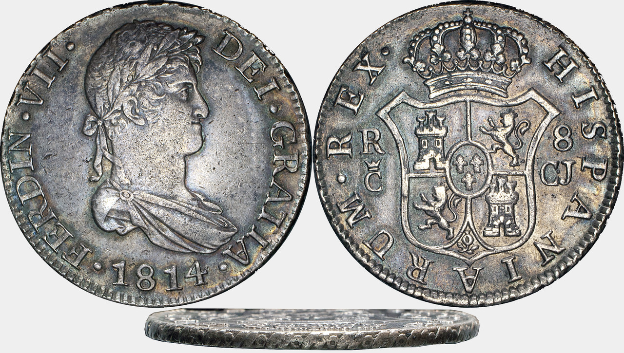 8 Reales 1814. Fernando VII. Cádiz CJ 8-R-Fernando-VII-1814-C-diz-CJ-g