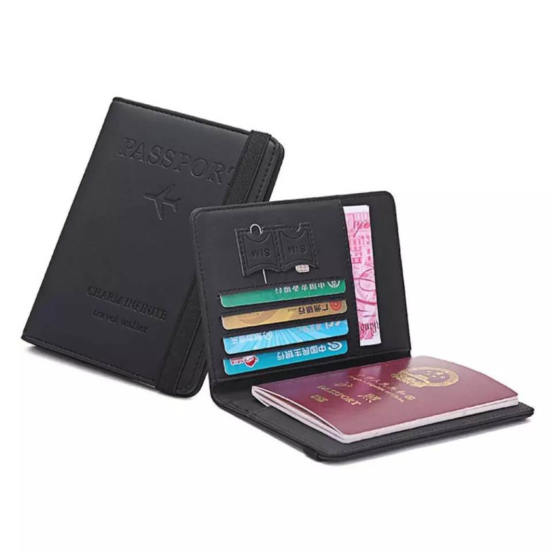 Passport Covers Holder Wallet Case (black)