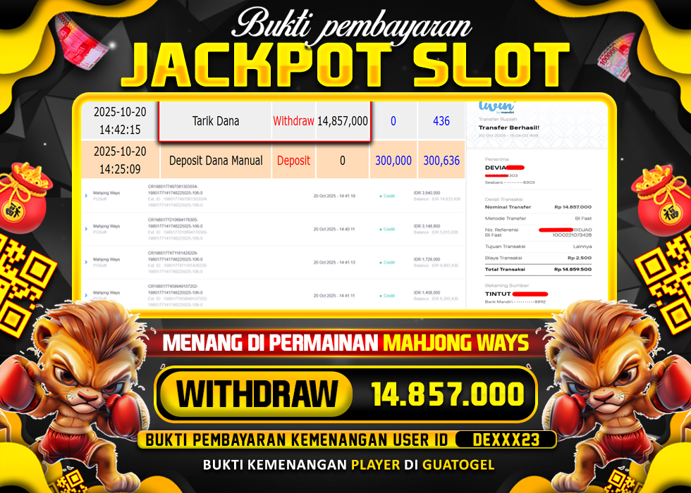 BUKTI JACKPOT LUNAS GUATOGEL