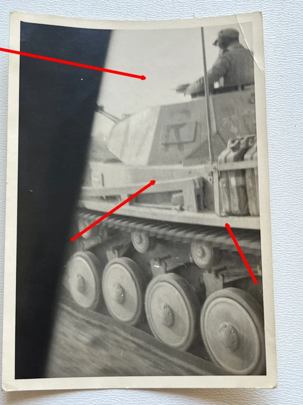 Foto Afrika Korps Panzerschlacht in Tobruk Beute Panzer Tank TOP