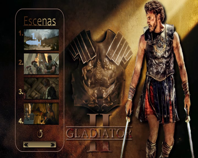 3 - Gladiator II [DVD9 Custom][Pal][Cast/Ing/Fr/Ita][Sub:Varios][Aventuras][2024]