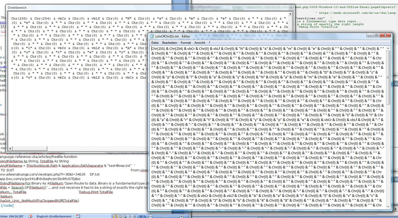 Rather a lot of Chr(0)s