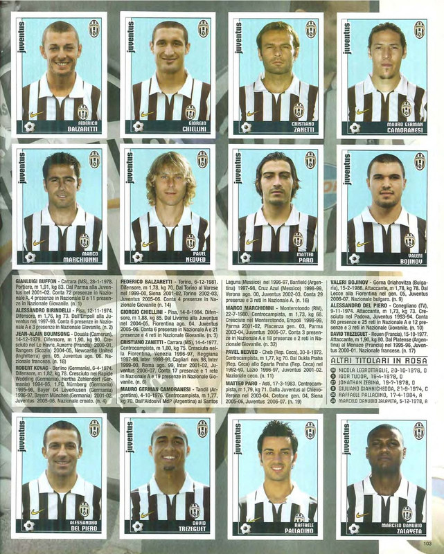 Echange/vente/achat stickers Panini Calciatori 2006-2007