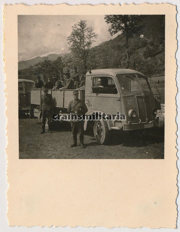 Orig. Foto Fiat 626 Beute Lkw aus Italien b. Übu
