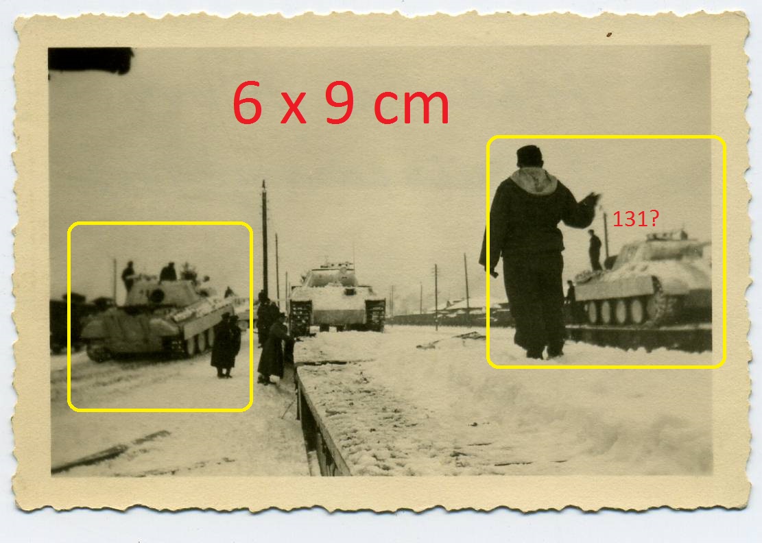 Panzer V Panther Verladung in Minsk Winter 43