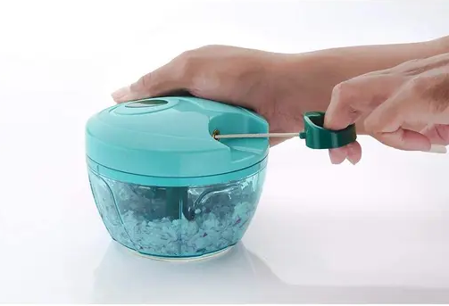 Combo of Standard Handy Pro Chopper (1000 ml) and Compact Chopper Cutter Mixer (450 ml) with Stainless Steel Blades and Whisker Blade for effortlessly Chopping Vegetables Fruits for Your Kitchen (Value Pack) (PACK OF 2) Manual Choppers & Chippers Color 1 (R514)