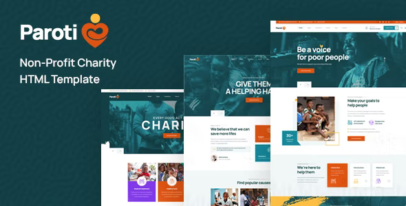 Paroti – Non Profit Charity HTML Template