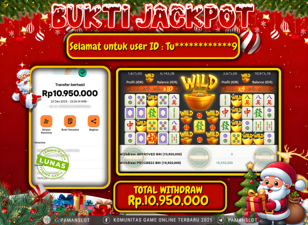 PAMANSLOT JACKPOT Game mahjong ways Rp.10,950,000- LUNAS