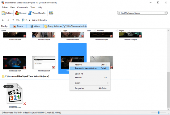 DiskInternals Video Recovery 7.8.0.0