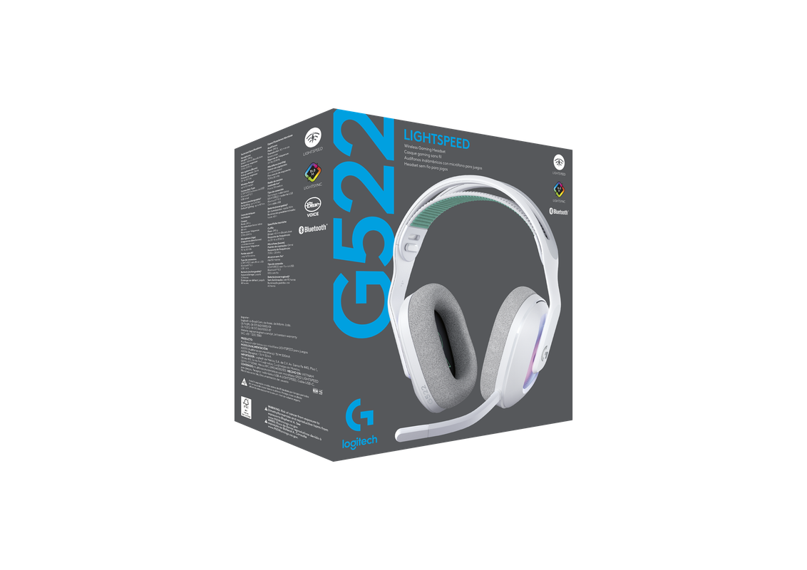 G522 Headset White AMR 403 3D front
